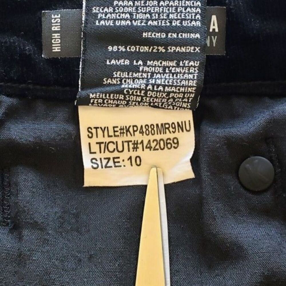 KUT from the Koth - Diana - Black Corduroy Pants - Fab AB Skinny - Women Size 10 - Picture 7 of 8